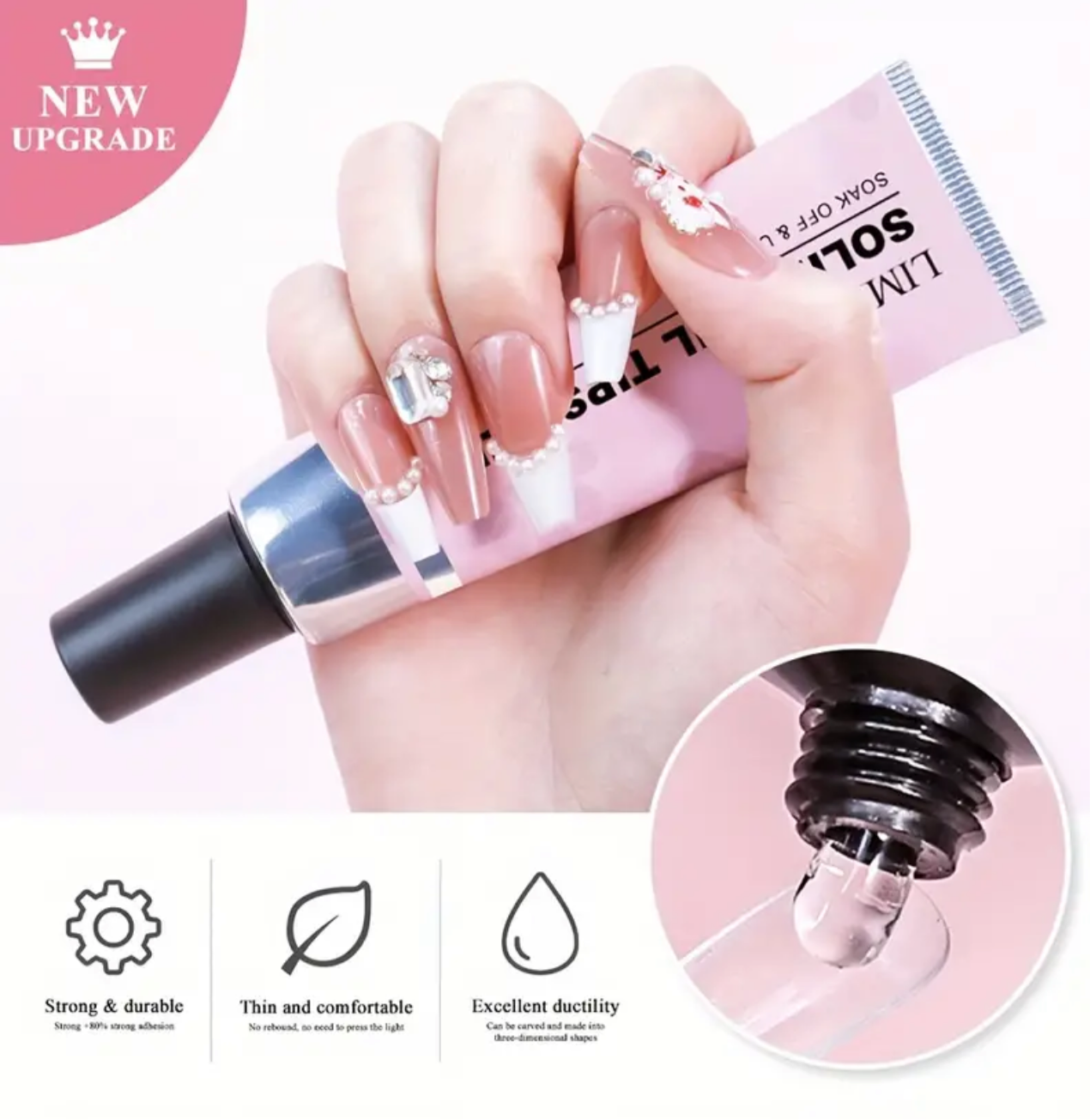 Solid Nail Tips Gel